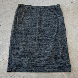 LOGO Lori Goldstein Space Dye Knit Skirt, L